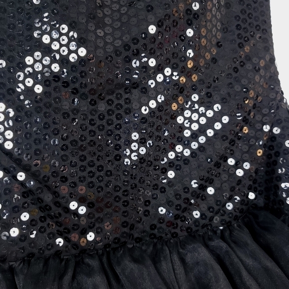 Tadashi vintage strapless sequin and ruffle dress - Picture 3 of 6